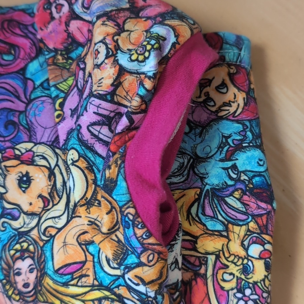 Colorful Cartoon Print Short Sleeve Dress - Picture 5 of 5